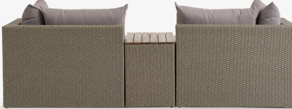 SOLNAEnsemble lounge modulable SOLNA 4 personnes naturel