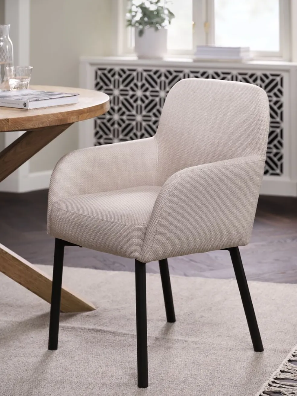SOTTRUPChaise SOTTRUP tissu beige/noir