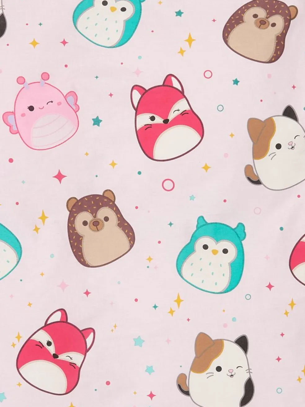 SQUISHMALLOWSParure de lit SQUISHMALLOWS 140x200 rose