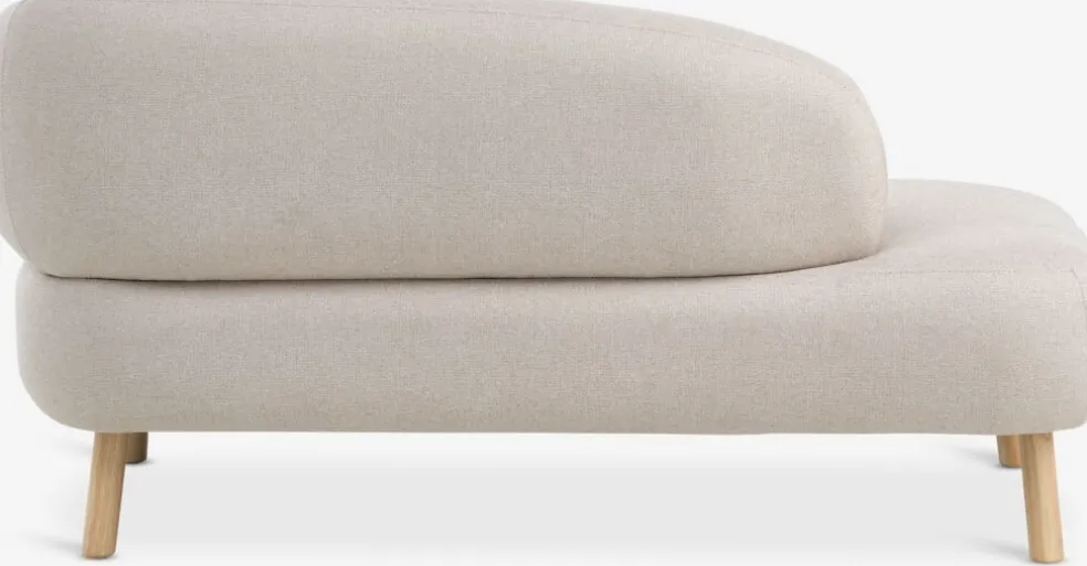 STADILCanapé STADIL ouvert gauche ovale tissu beige/coloris ch.