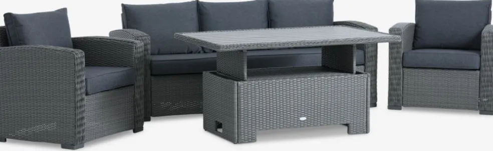 STAVERNEnsemble lounge STAVERN 5 personnes gris