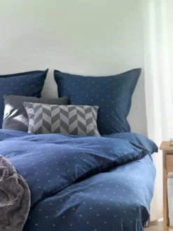 STELLAPlusParure de lit Satin STELLA 240x220 bleu