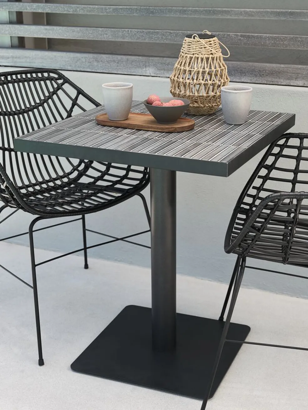 STENUNGSUNDTable bistrot STENUNGSUND l60xL60 gris