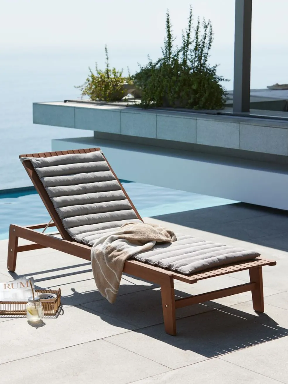STOREHOLMCoussin de jardin pour bain de soleil STOREHOLM gris clair