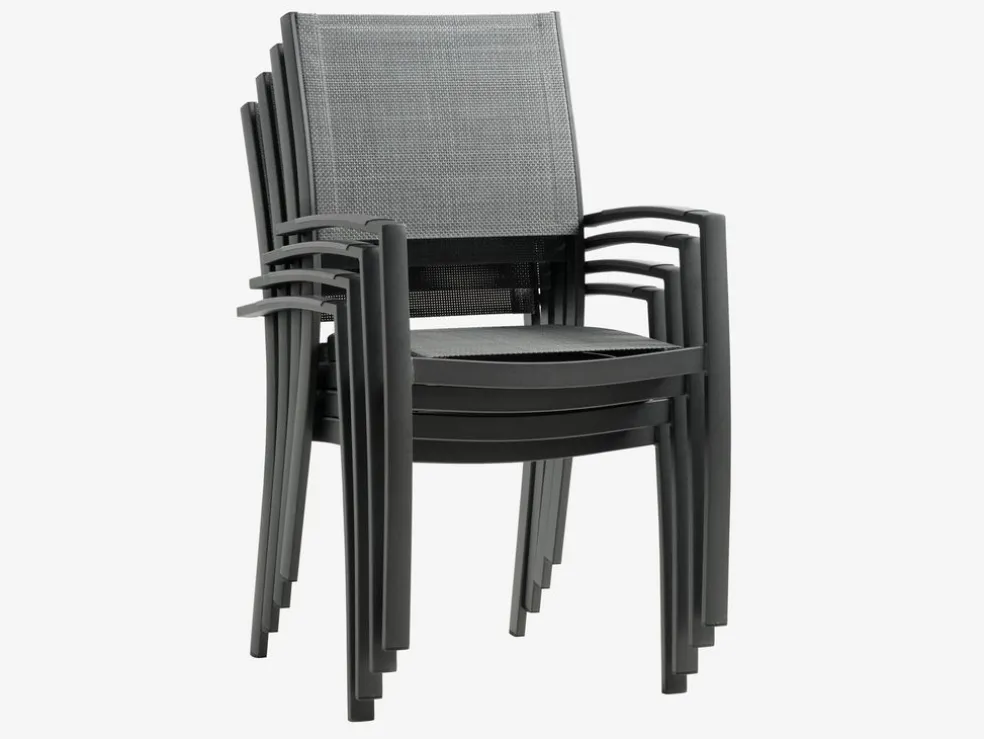 STRANDBYChaise empilable STRANDBY gris