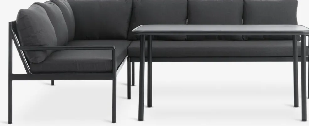 STROEMSTADEnsemble lounge STROEMSTAD 6 personnes noir
