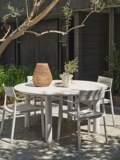 SURNADAL + INGSTRUPSURNADAL Ø150 table + 4 INGSTRUP chaises beige