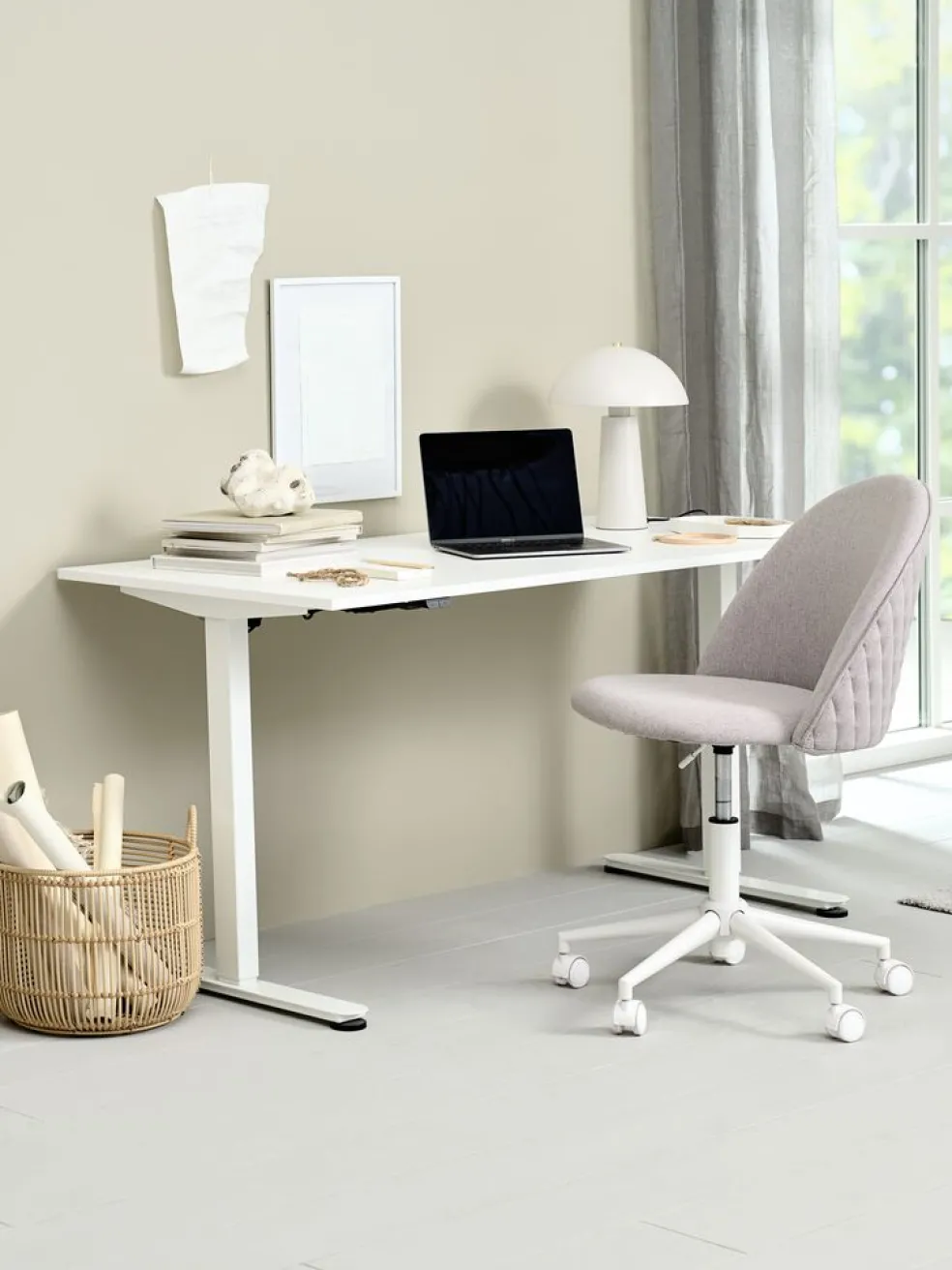 SVANEKEBureau à hauteur réglable SVANEKE 80x160 blanc