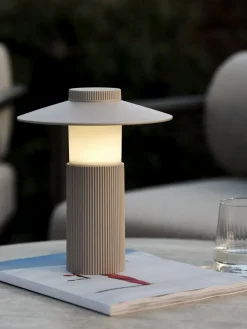 SVANELampe de table rechargeable SVANE Ø21xH25cm sable