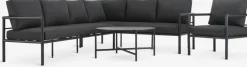 TAERNABYEnsemble lounge TAERNABY 7 personnes noir