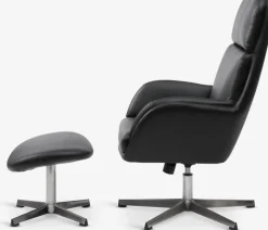 TANKEDALFauteuil inclinable a/repose-pieds TANKEDAL noir