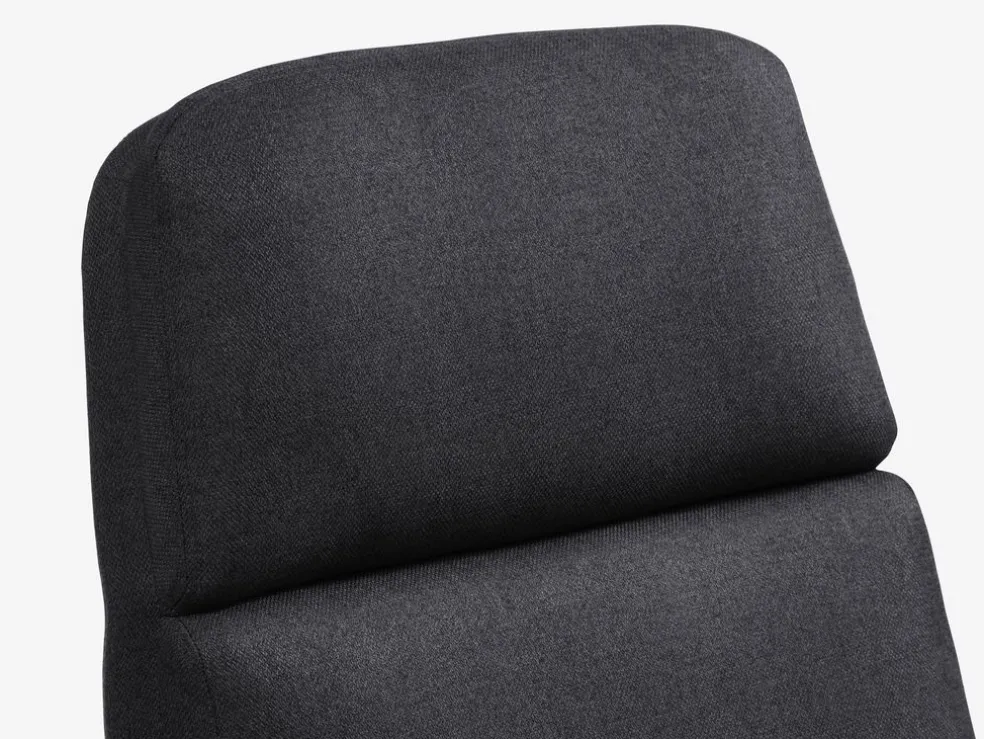 TANKEDALFauteuil inclinable a/repose-pieds TANKEDAL tissu gris foncé