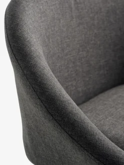 TAULOVChaise de bar TAULOV tissu gris/noir