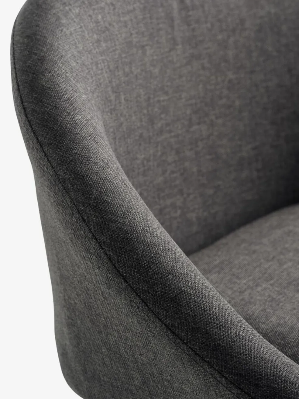 TAULOVChaise de bar TAULOV tissu gris/noir