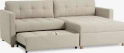 TEGLHUSECanapé convertible méridienne TEGLHUSE tissu beige