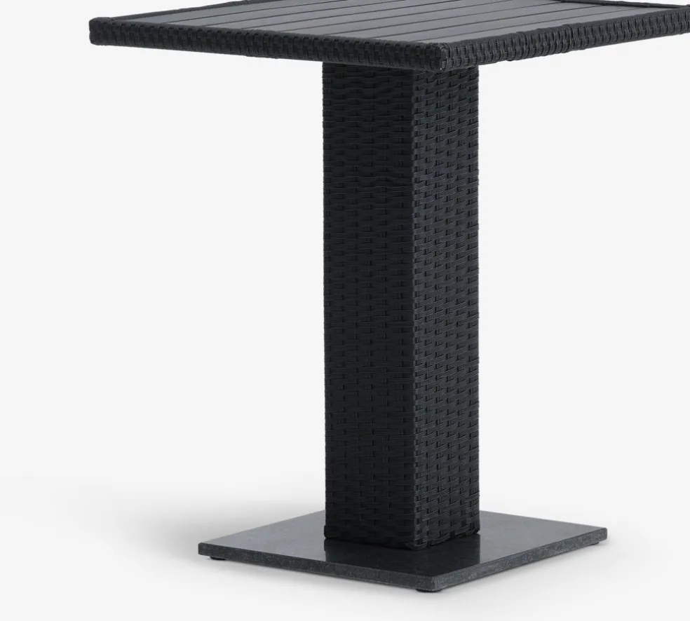 THY + AIDTTHY L60 table + 2 AIDT chaises noir