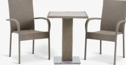 THY + GUDHJEMTHY L60 table + 2 GUDHJEM chaises naturel
