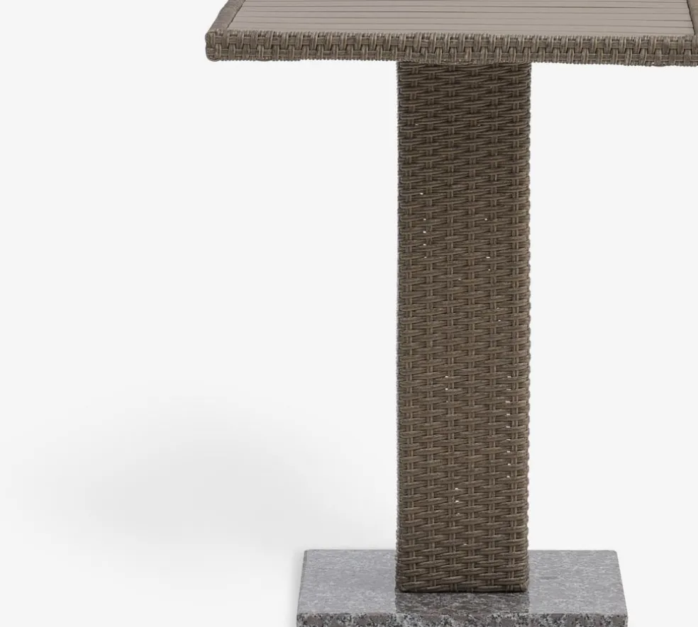 THY + GUDHJEMTHY L60 table + 2 GUDHJEM chaises naturel