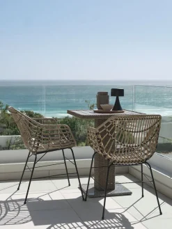 THY + ILDERHUSETHY L60 table + 2 ILDERHUSE chaises naturel