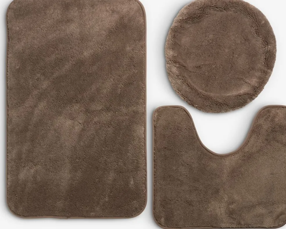 TIMSFORSBasicEnsemble tapis de bain TIMSFORS 3 pièces sable foncé