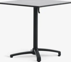 TIPMOSE + MELLBYTIPMOSE L70 table gris + 2 MELLBY chaises noir