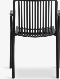 TIPMOSE + NABBENTIPMOSE L70 table gris + 2 NABBEN chaises noir