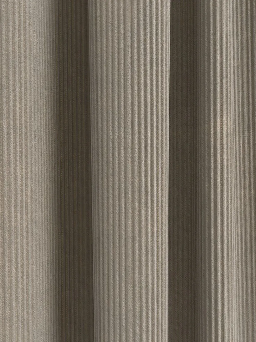 TOTAKRideau TOTAK 1x140x300 velours côtelé sable foncé
