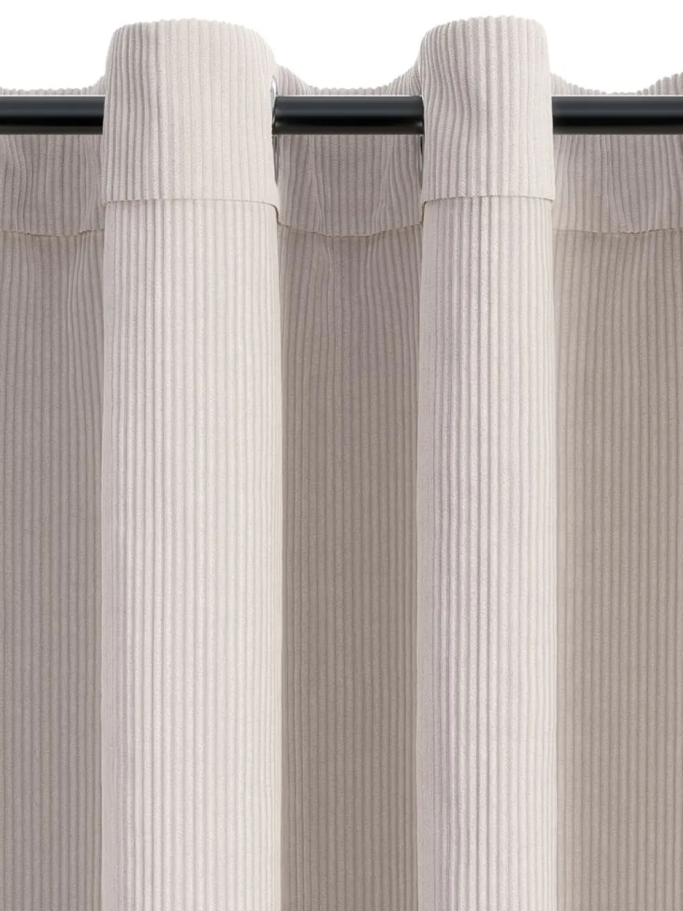 TOTAKRideau TOTAK 1x140x300 velours côtelé beige