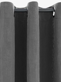 TOTAKRideau TOTAK 1x140x300 velours côtelé gris