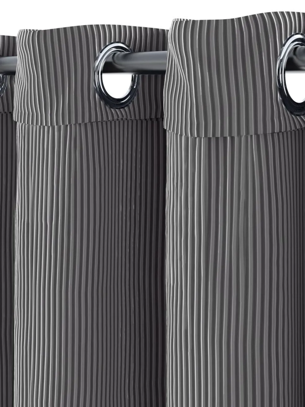 TOTAKRideau TOTAK 1x140x300 velours côtelé gris