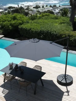 TRONDHEIMParasol déporté TRONDHEIM Ø300 gris
