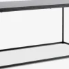 TROSTERUDTable basse TROSTERUD 50x100 coloris marbre/noir