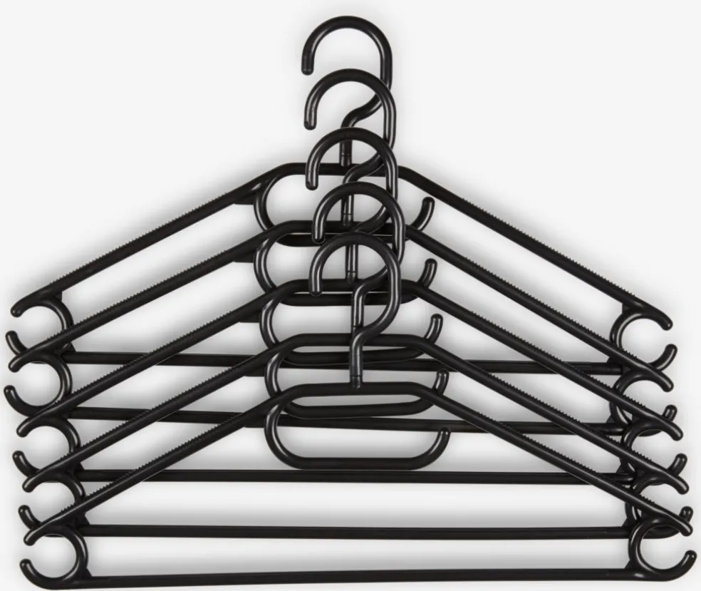 TRYGVECintres TRYGVE noir 5pcs/pqt