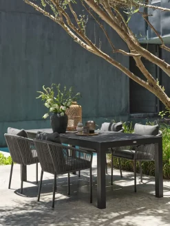 TYDALTable de jardin TYDAL l95xl208/272 noir