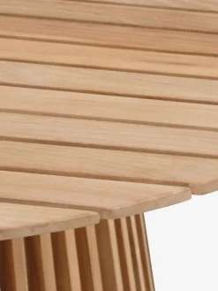 UDBYNEDER + ILDERHUSEUDBYNEDER Ø120 table teck + 4 ILDERHUSE chaises natural