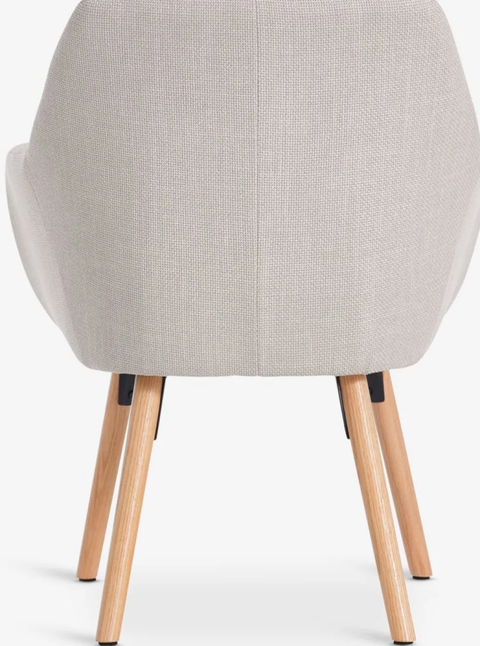 UDSBJERGFauteuil UDSBJERG tissu beige/chêne