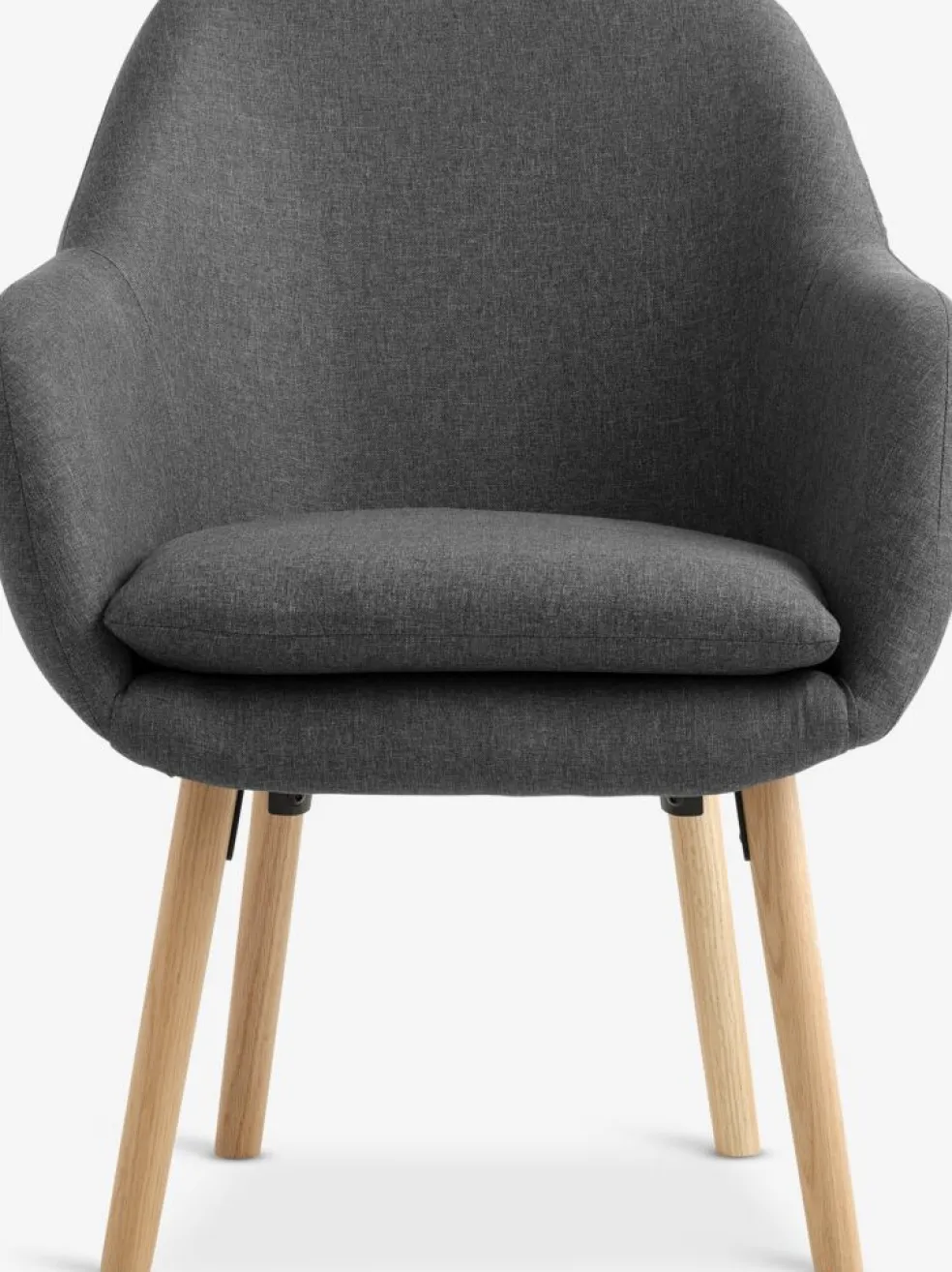 UDSBJERGFauteuil UDSBJERG tissu gris/chêne