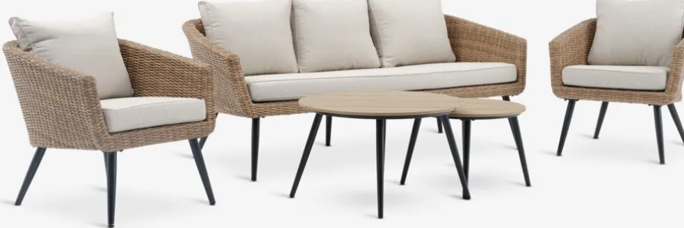 UDSTRUPEnsemble lounge UDSTRUP 5 personnes naturel