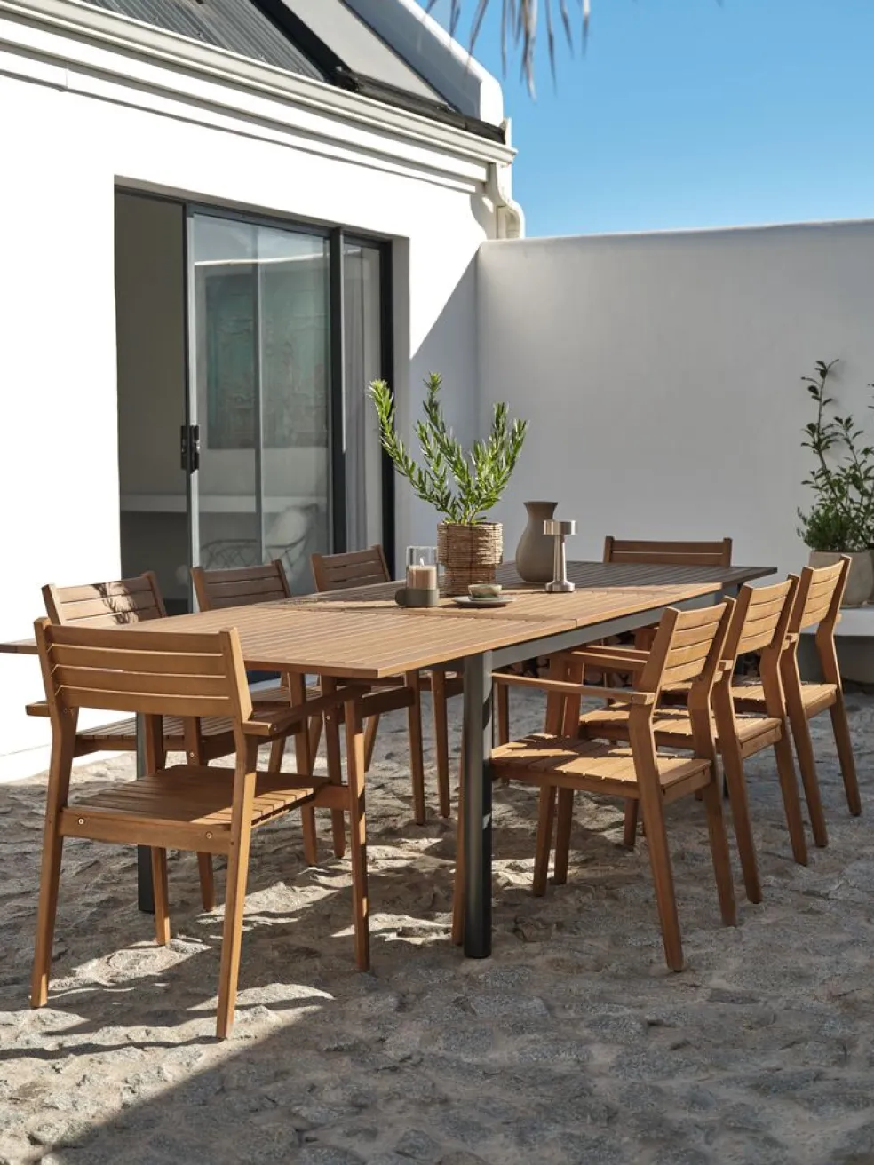 ULBJERGTable de jardin ULBJERG l99xl214/297 eucalyptus