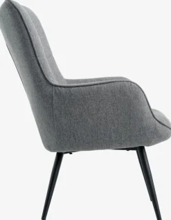 ULDUMFauteuil ULDUM tissu gris/noir
