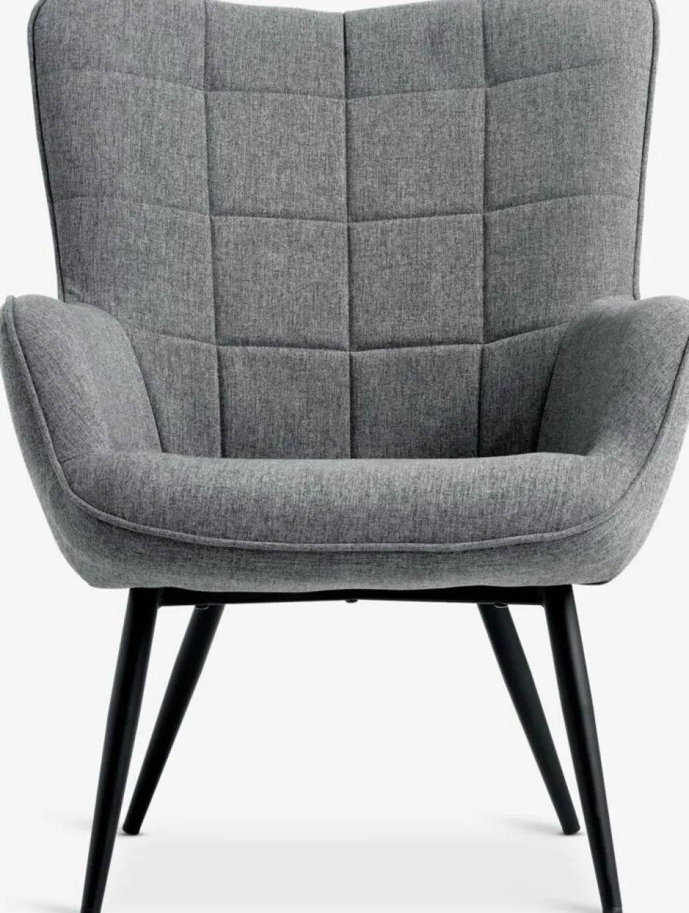 ULDUMFauteuil ULDUM tissu gris/noir