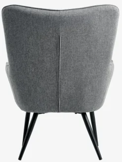 ULDUMFauteuil ULDUM tissu gris/noir