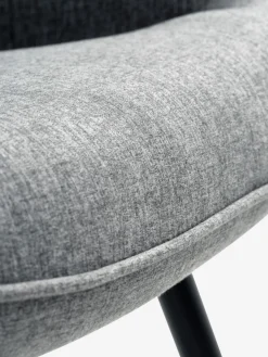 ULDUMFauteuil ULDUM tissu gris/noir