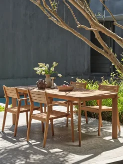 UVDAL + HAMRAUVDAL L223 table + 4 HAMRA chaises eucalyptus
