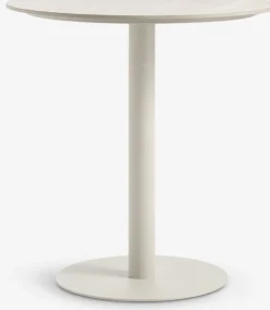 VAMDRUP + GILJAVAMDRUP Ø70 table + 2 GILJA chaises beige