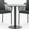VAMDRUP + GILJAVAMDRUP Ø70 table + 2 GILJA chaises gris