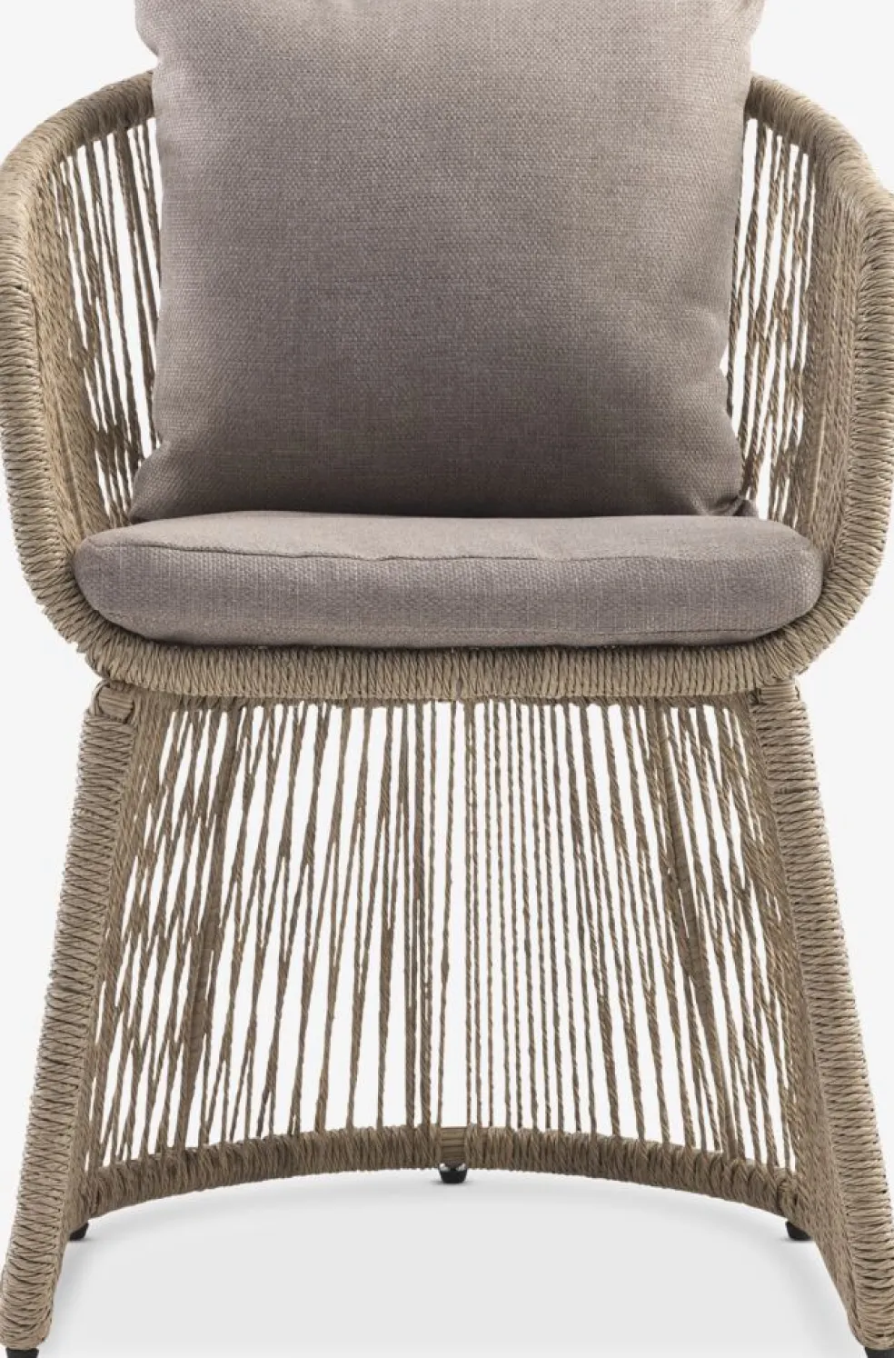 VAMDRUP + STORDALENVAMDRUP Ø120 table beige + 4 STORDALEN chaises naturel