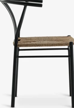 VAMDRUP + TAGMARKVAMDRUP Ø120 table gris + 4 TAGMARK chaises noir