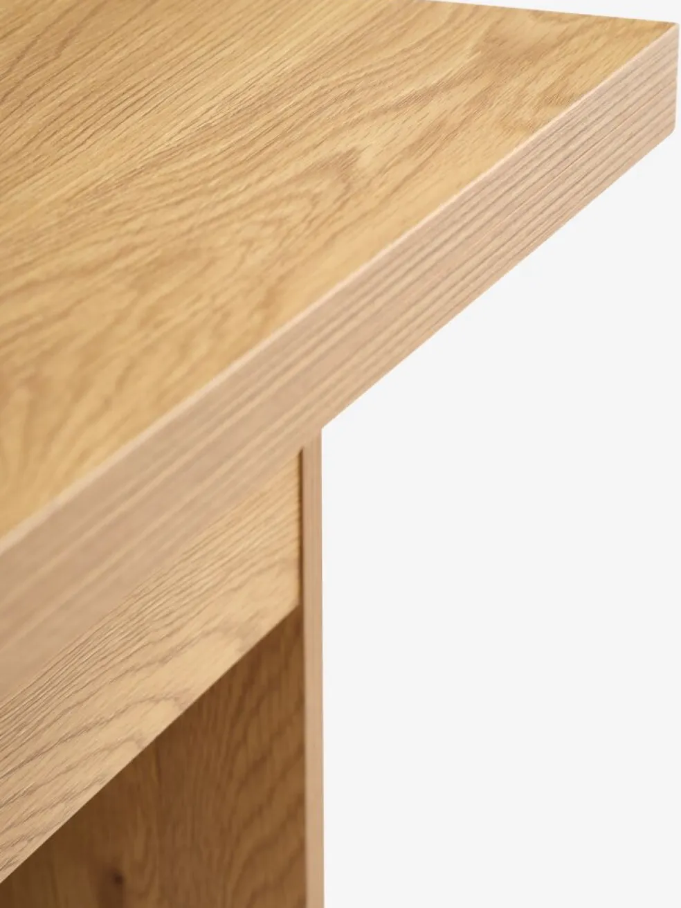 VARDETable basse VARDE L80/160 a/plateau dépliant coloris chêne