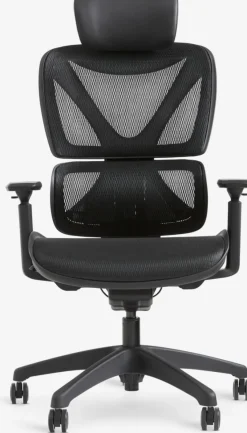 VARPELEVFauteuil de bureau VARPELEV maille noir/noir